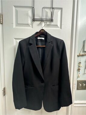 Cicy Bell Classic Fully Lined Black Women's Blazer -XL